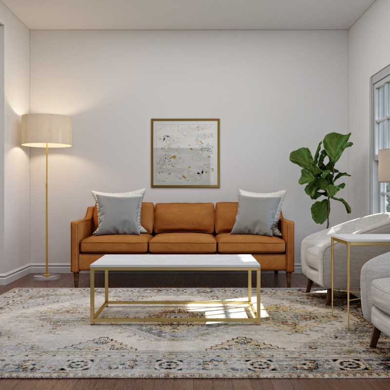 Modern, Bohemian Living Room Design by Havenly Interior Designer Anna