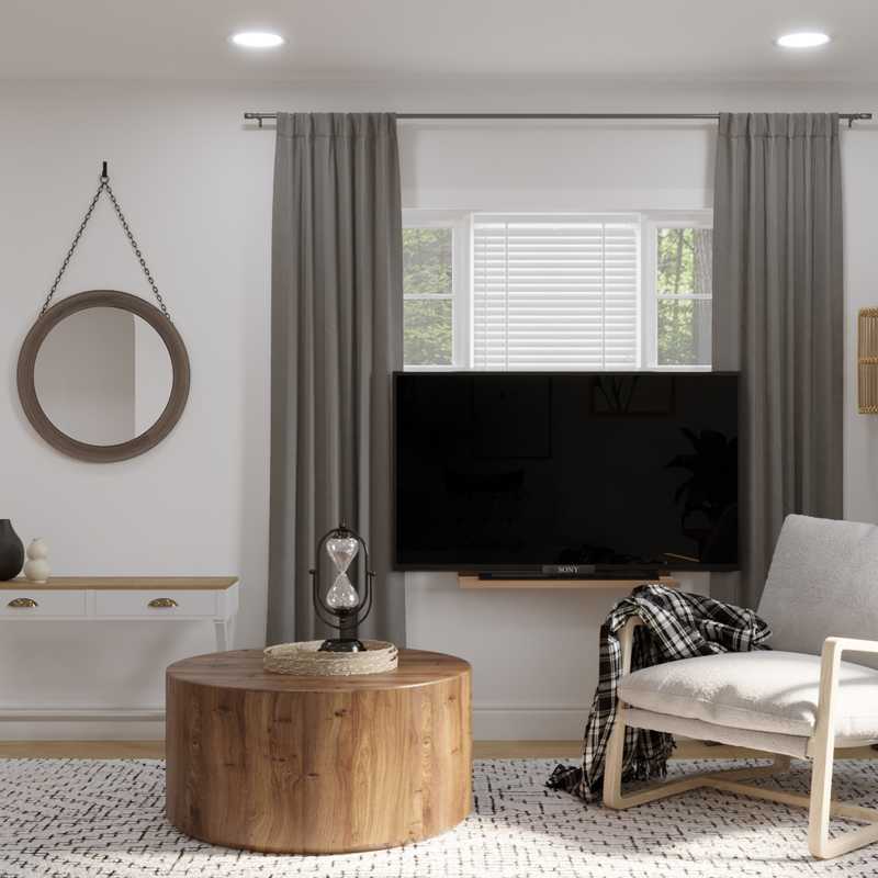 Modern, Bohemian Living Room Design by Havenly Interior Designer Bibi