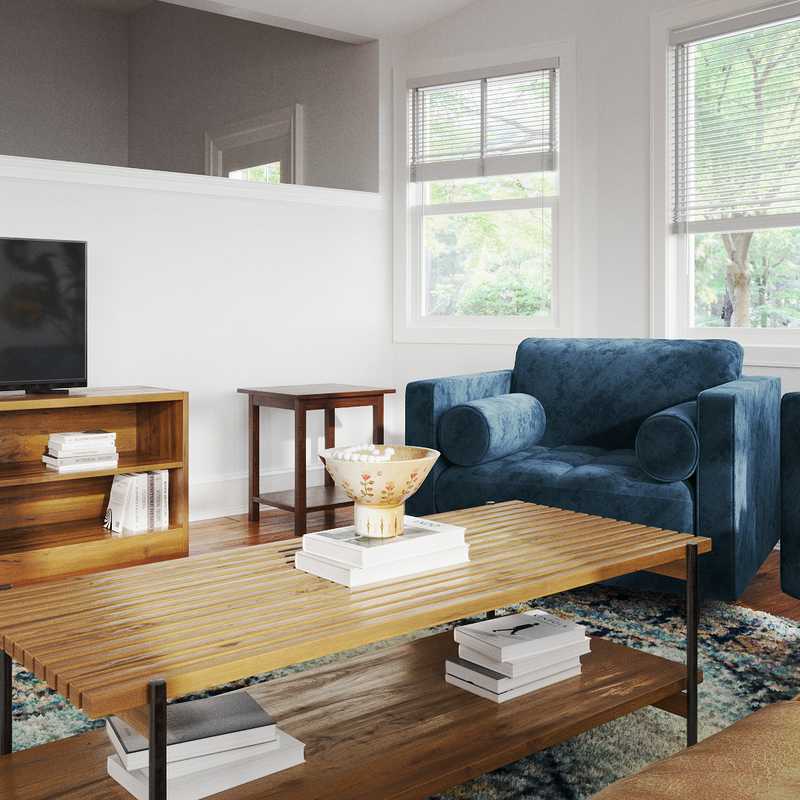 Eclectic, Bohemian, Global Living Room Design by Havenly Interior Designer Daniela