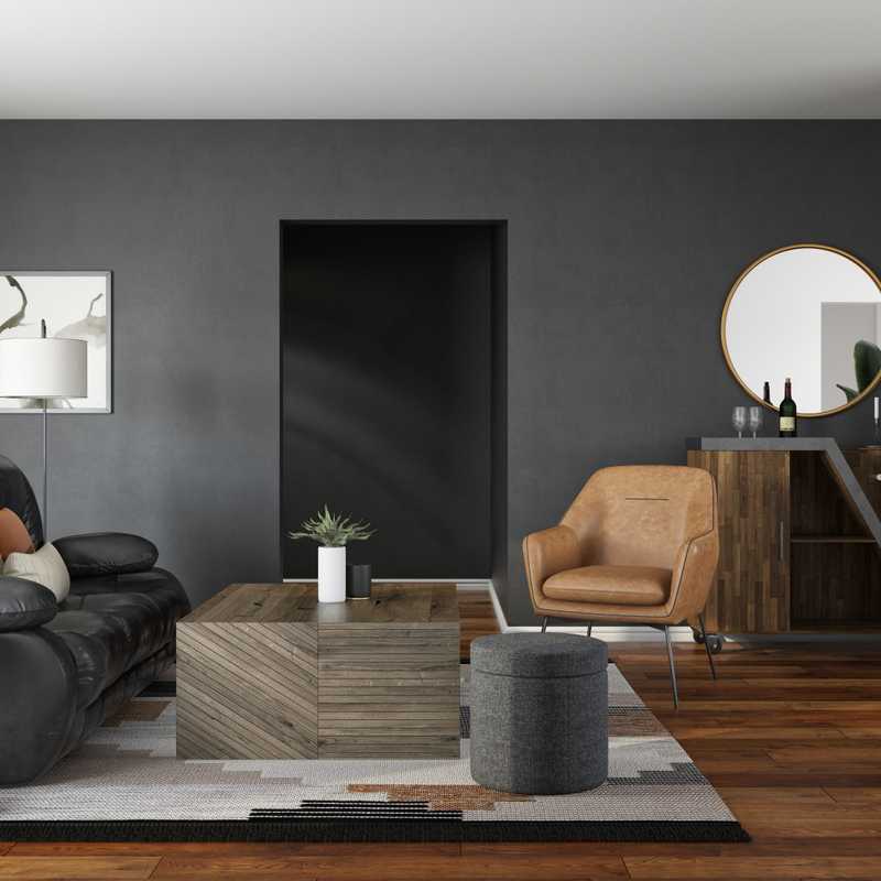Modern, Midcentury Modern, Scandinavian Living Room Design by Havenly Interior Designer Quandera
