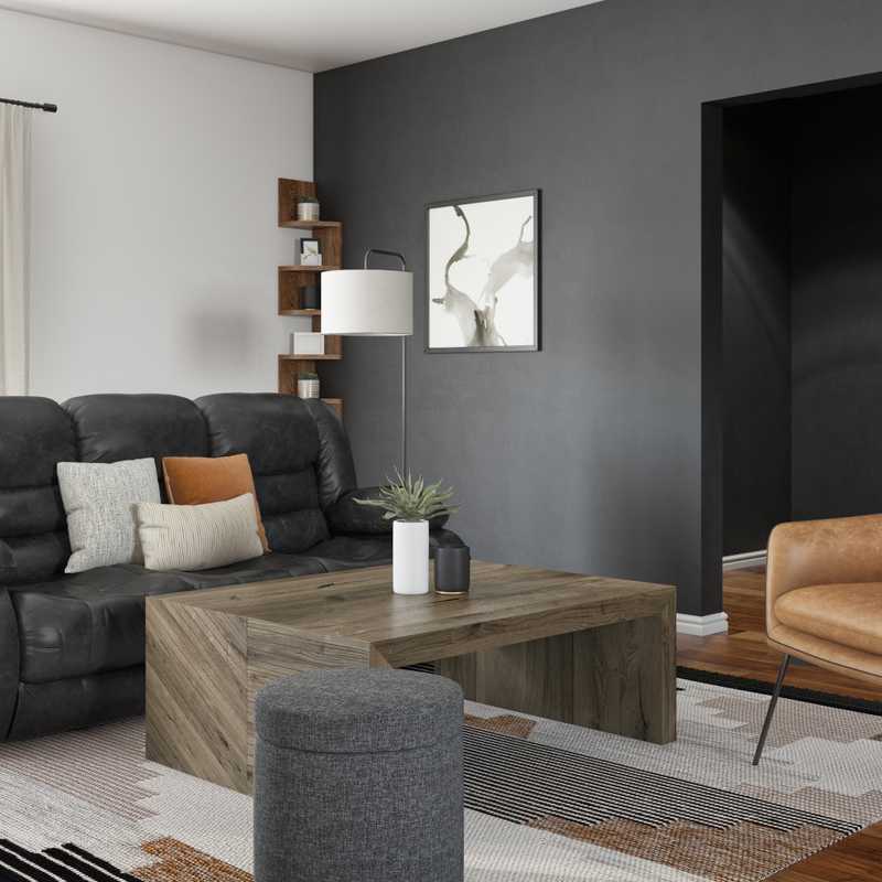 Modern, Midcentury Modern, Scandinavian Living Room Design by Havenly Interior Designer Quandera