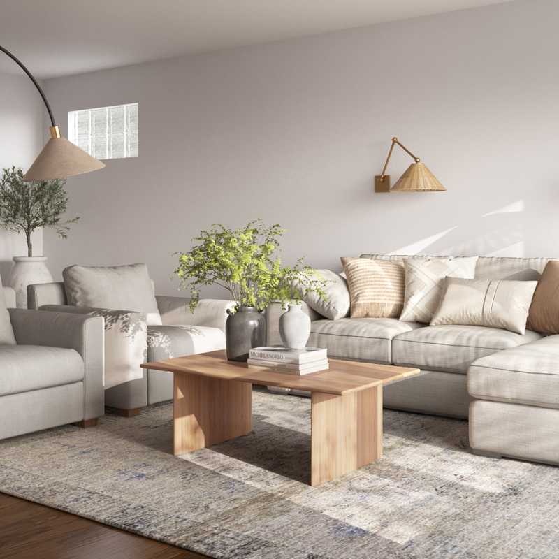 Transitional Living Room Design by Havenly Interior Designer Rebecca
