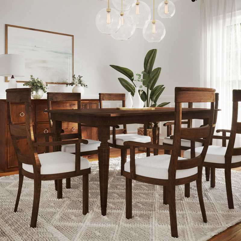 Contemporary, Modern, Coastal Dining Room Design by Havenly Interior Designer Athina