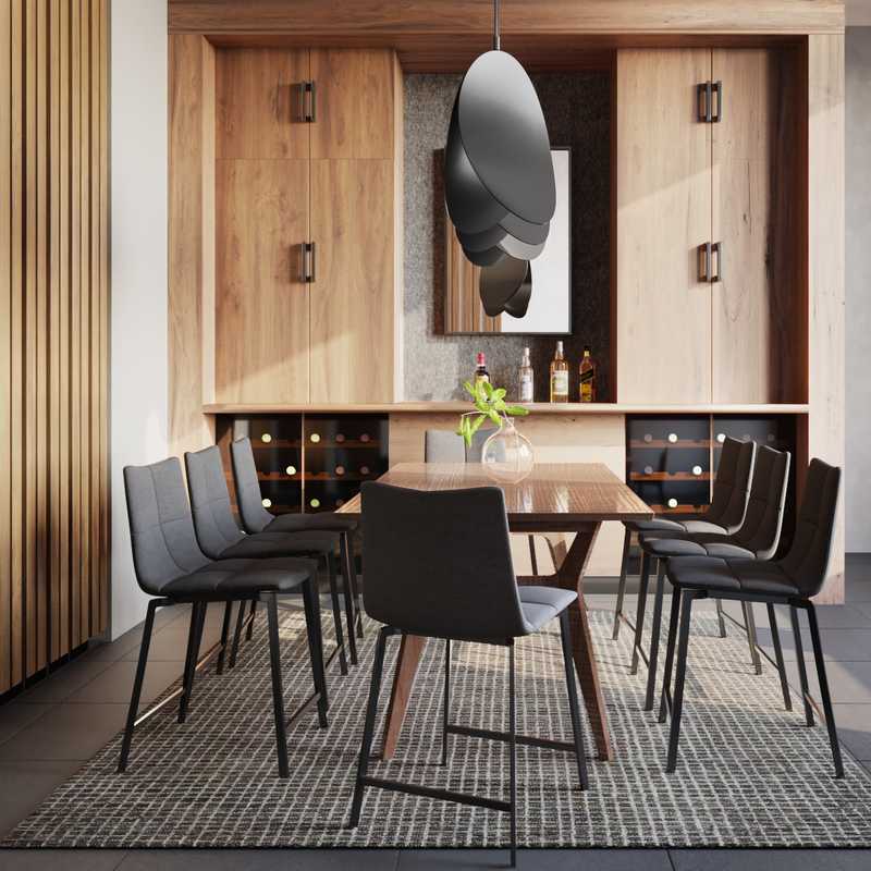 Modern, Scandinavian Dining Room Design by Havenly Interior Designer Lauren
