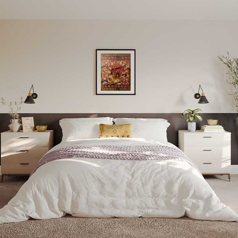 Eclectic, Bohemian, Global, Preppy Bedroom Design by Havenly Interior Designer Jade