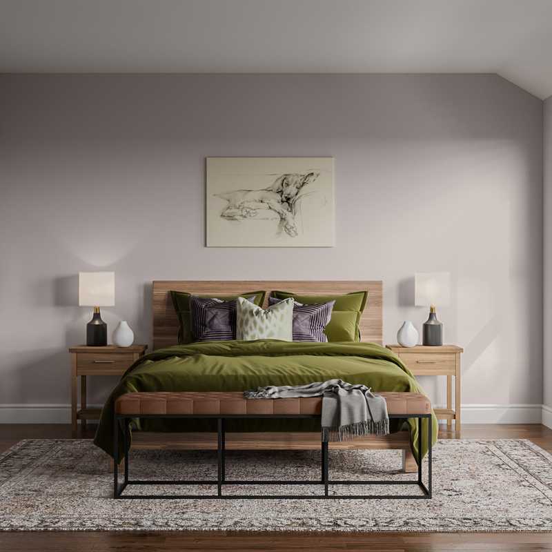 Eclectic Bedroom Design by Havenly Interior Designer AnnaMarie