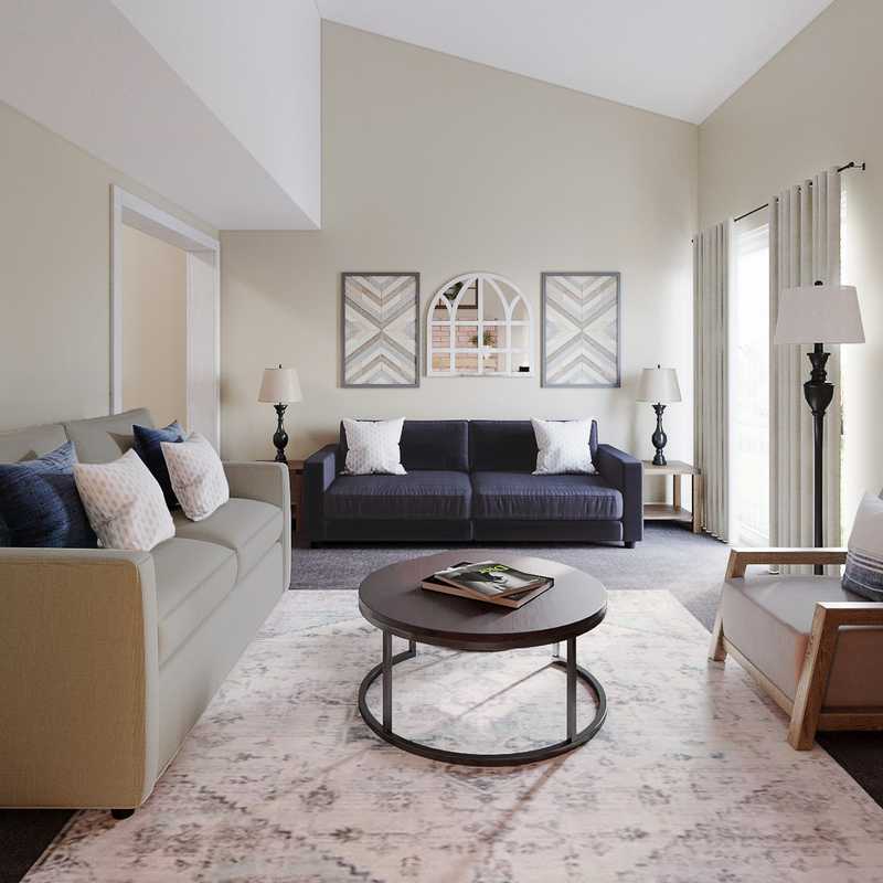 Modern, Farmhouse, Rustic Living Room Design by Havenly Interior Designer Jamie