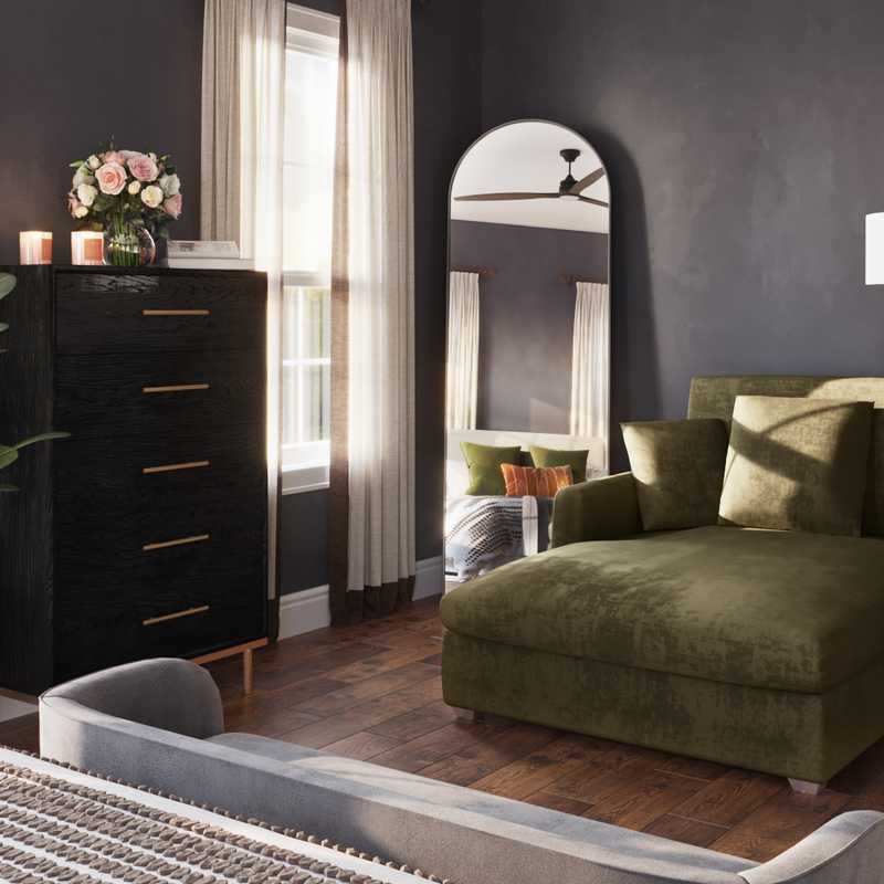 Contemporary, Modern, Glam, Midcentury Modern, Scandinavian Bedroom Design by Havenly Interior Designer Tara