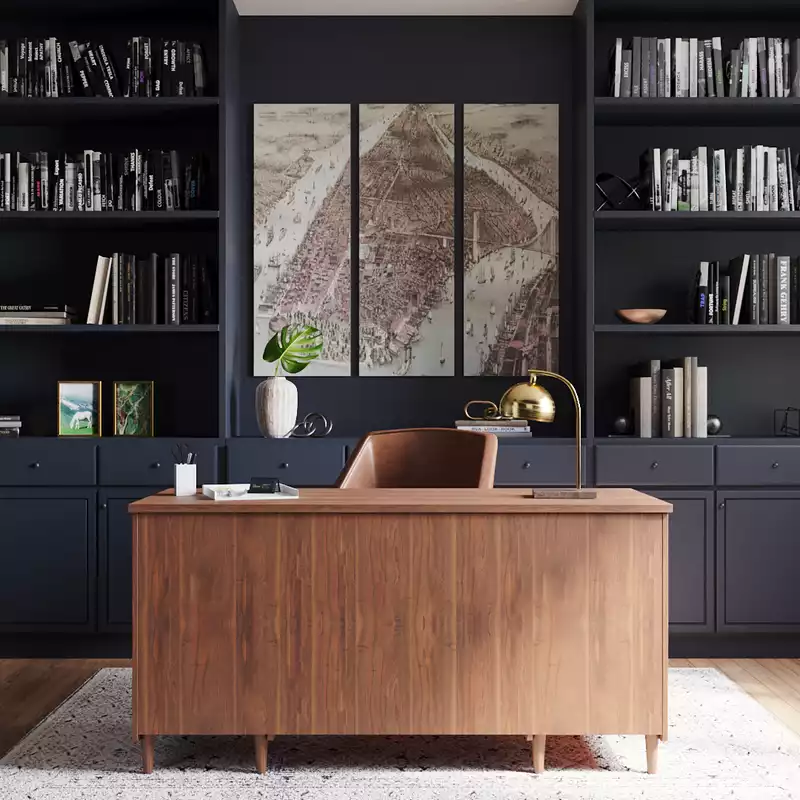 Modern, Farmhouse Office Design by Havenly Interior Designer Sydney
