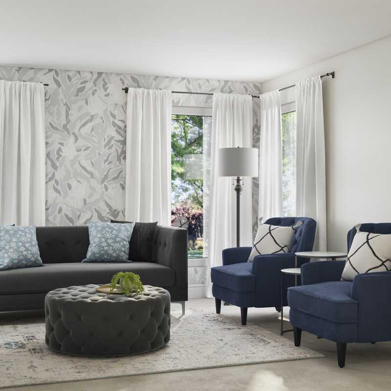 Contemporary, Modern, Classic, Glam Living Room Design by Havenly Interior Designer Jacqueline