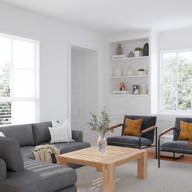 Farmhouse, Scandinavian Living Room Design by Havenly Interior Designer Daniela