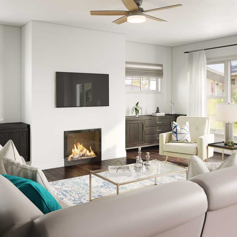 Modern, Glam Living Room Design by Havenly Interior Designer Stephanie