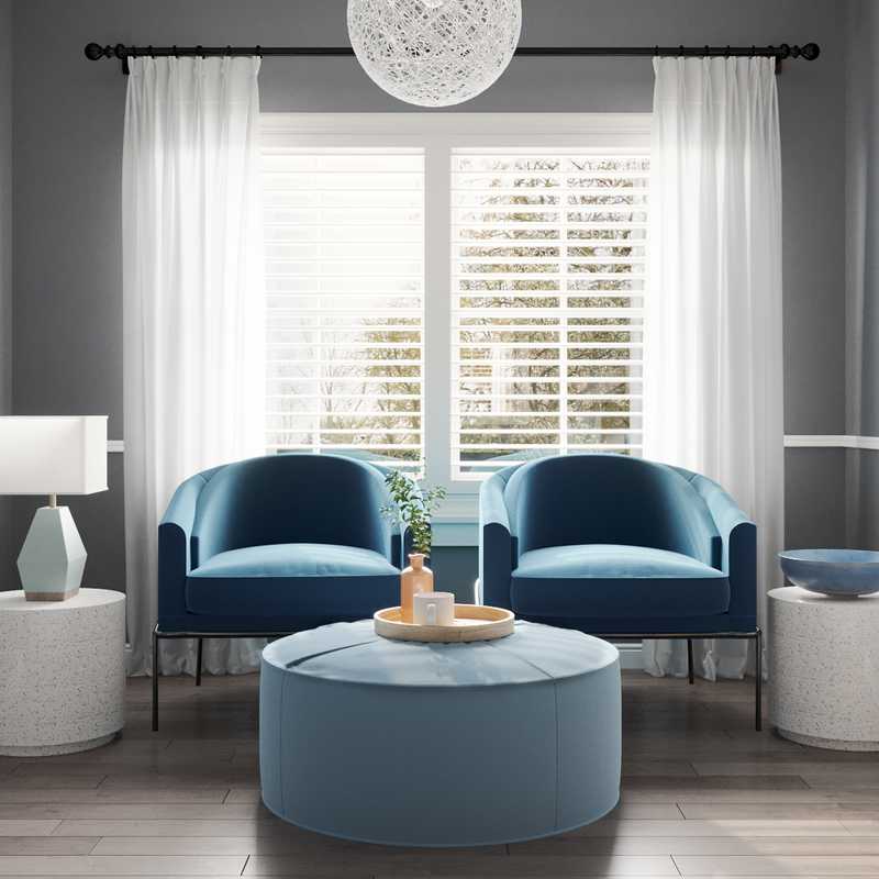 Modern, Midcentury Modern Bedroom Design by Havenly Interior Designer Caroline