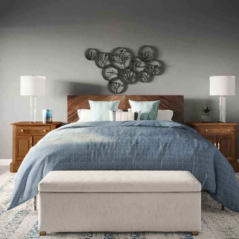 Modern, Midcentury Modern Bedroom Design by Havenly Interior Designer Caroline