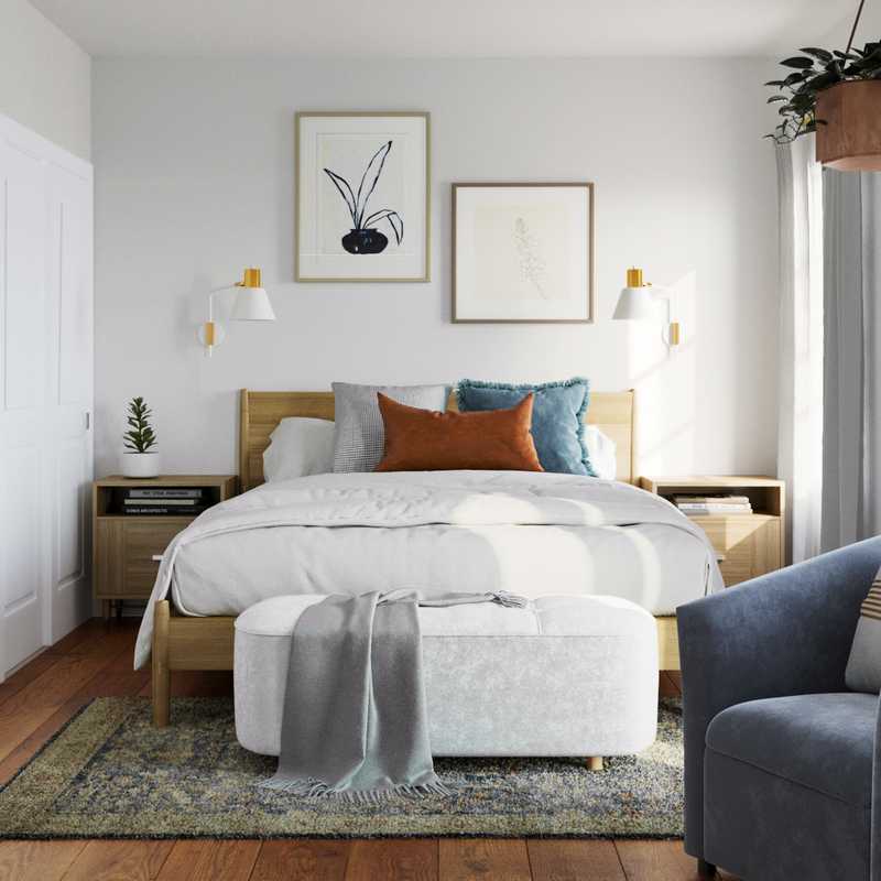 Midcentury Modern Bedroom Design by Havenly Interior Designer Ana