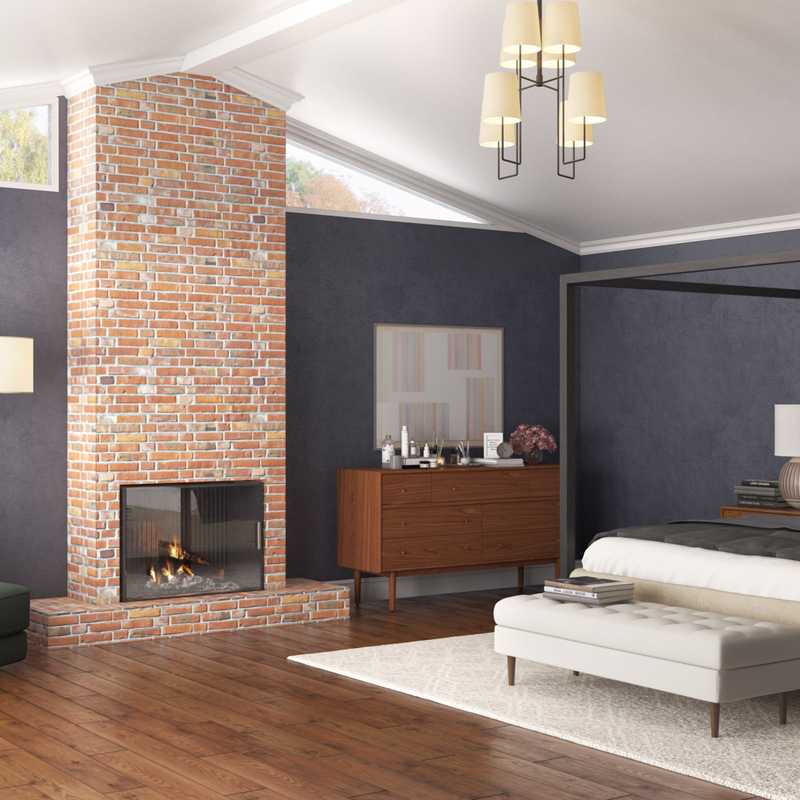 Modern, Bohemian, Midcentury Modern Bedroom Design by Havenly Interior Designer Carla