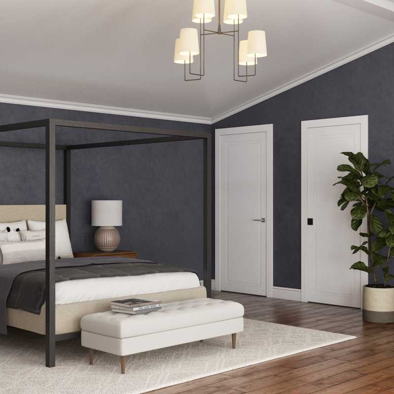 Modern, Bohemian, Midcentury Modern Bedroom Design by Havenly Interior Designer Carla