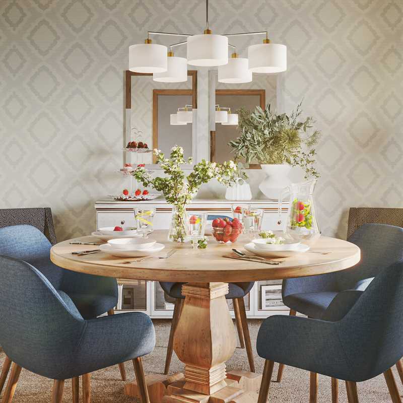 Classic, Coastal Dining Room Design by Havenly Interior Designer Allison