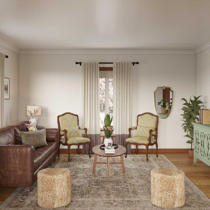 Traditional, Library, Vintage Living Room Design by Havenly Interior Designer Delia