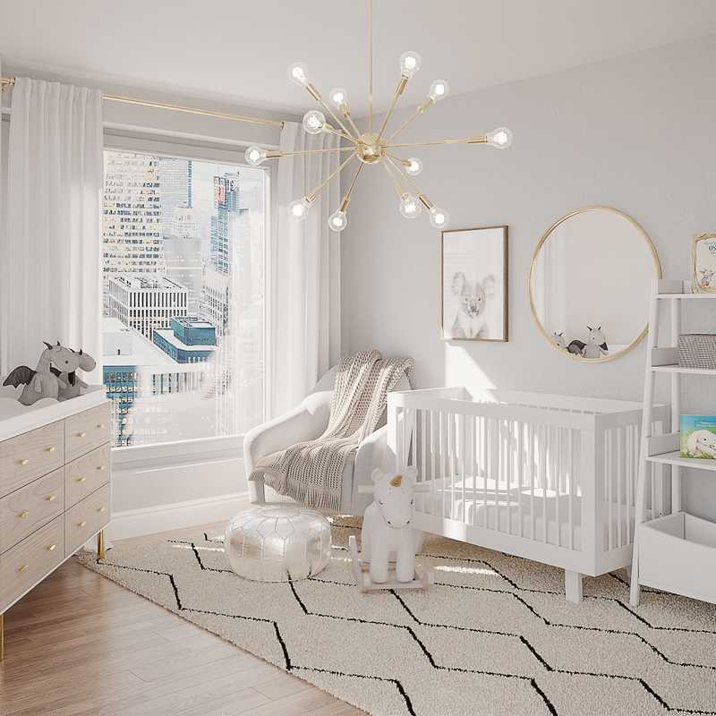 Contemporary, Modern, Bohemian Nursery Design by Havenly Interior Designer Angeles