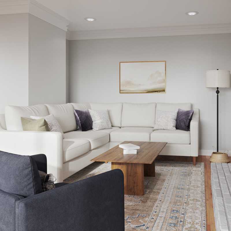 Modern, Classic, Transitional Living Room Design by Havenly Interior Designer Ellis