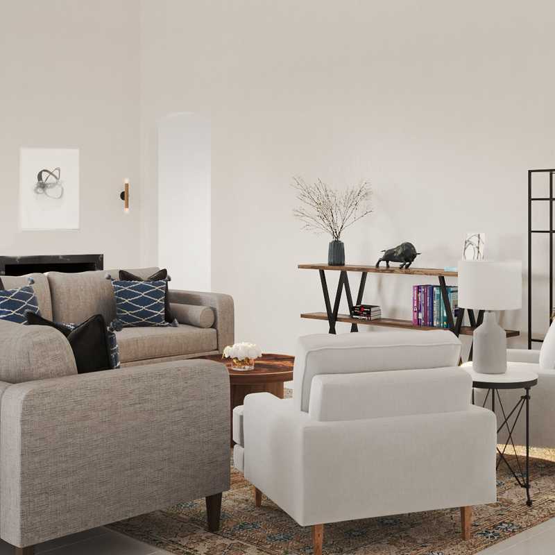 Scandinavian Living Room Design by Havenly Interior Designer Yonka