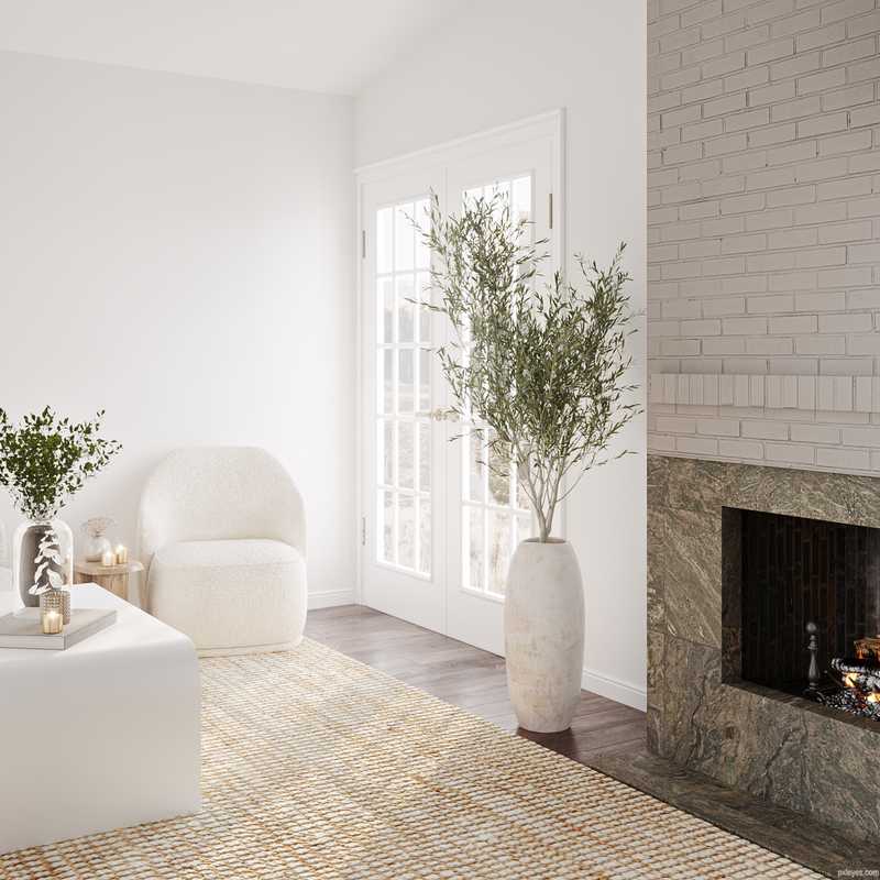 Scandinavian Living Room Design by Havenly Interior Designer Rebecca