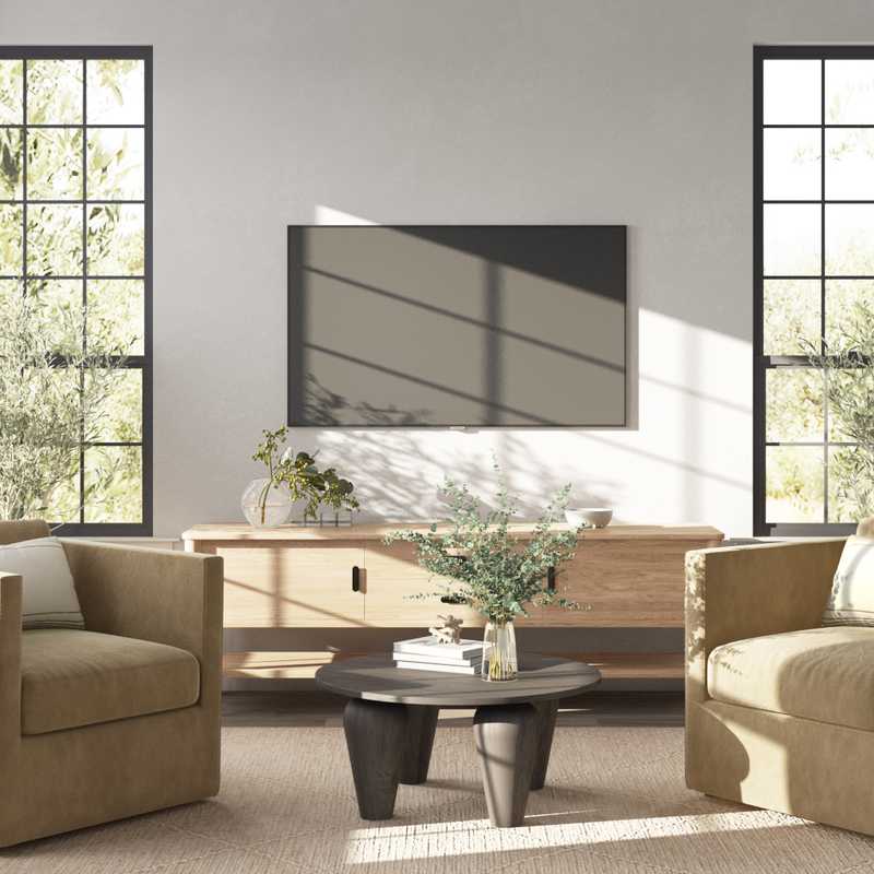 Minimal, Scandinavian Living Room Design by Havenly Interior Designer Sawyer