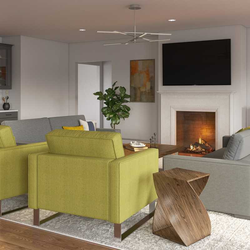 Modern, Eclectic Living Room Design by Havenly Interior Designer Daniela