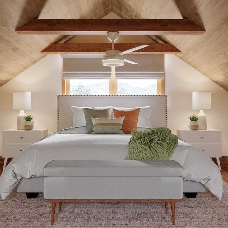 Midcentury Modern Bedroom Design by Havenly Interior Designer Rosa