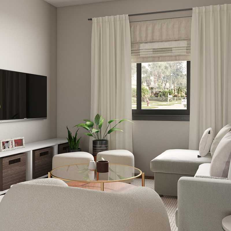 Classic Contemporary, Scandinavian Living Room Design by Havenly Interior Designer Adan