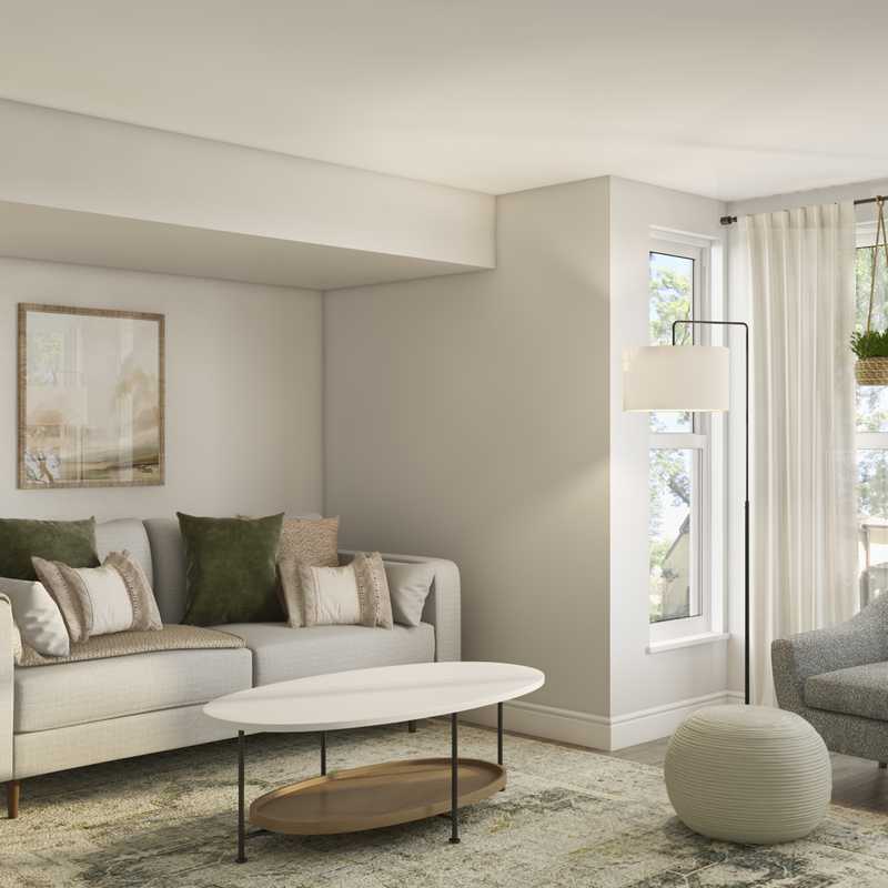 Modern, Bohemian, Scandinavian Living Room Design by Havenly Interior Designer Allison