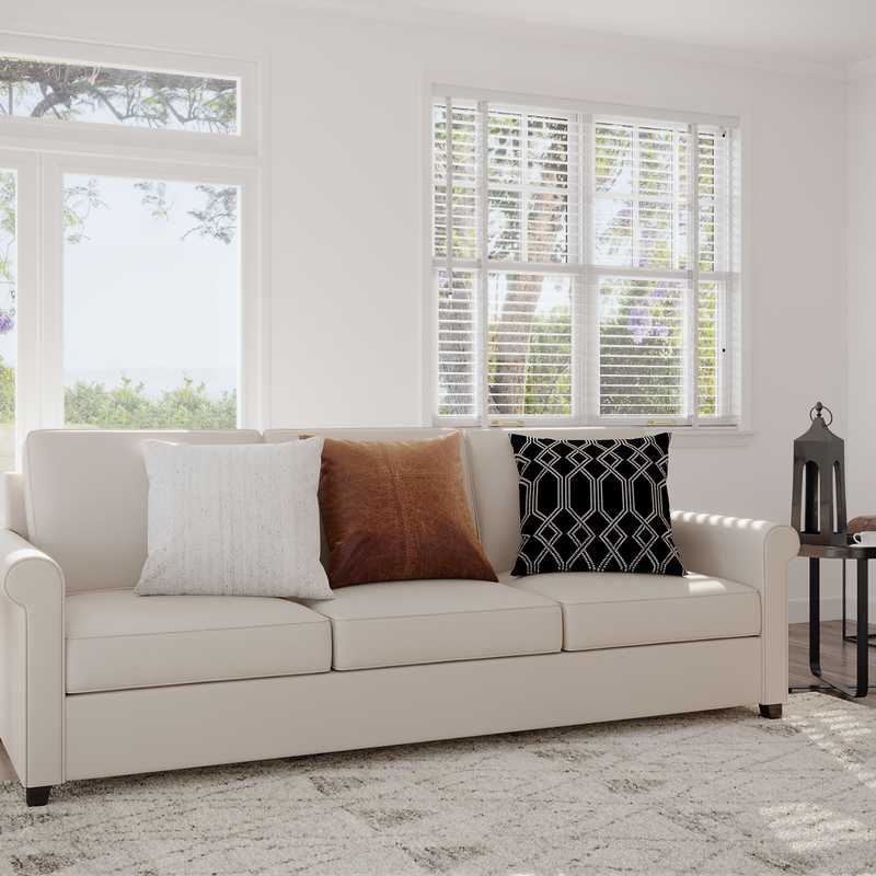 Coastal, Farmhouse Living Room Design by Havenly Interior Designer Maria