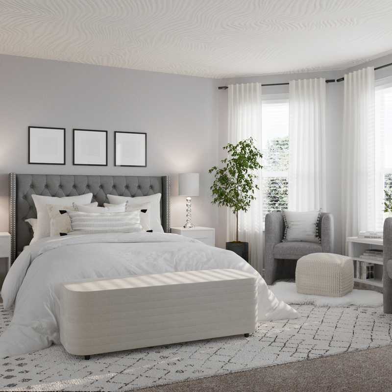 Modern, Glam, Minimal Bedroom Design by Havenly Interior Designer Amanda