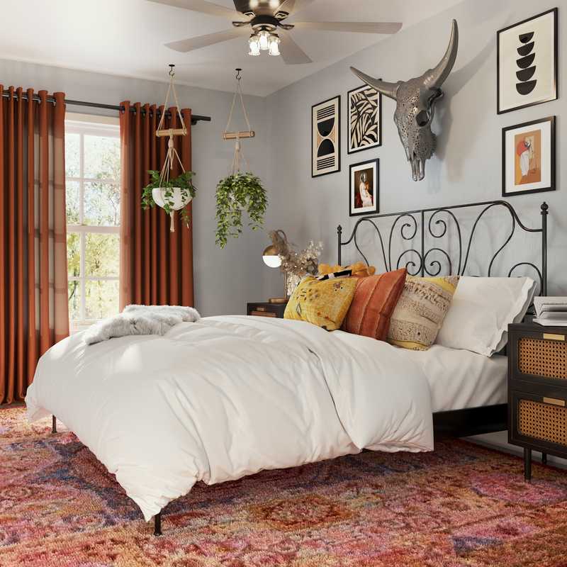 Modern, Eclectic, Bohemian Bedroom Design by Havenly Interior Designer Leah
