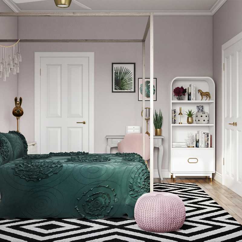 Modern, Eclectic Bedroom Design by Havenly Interior Designer Chante