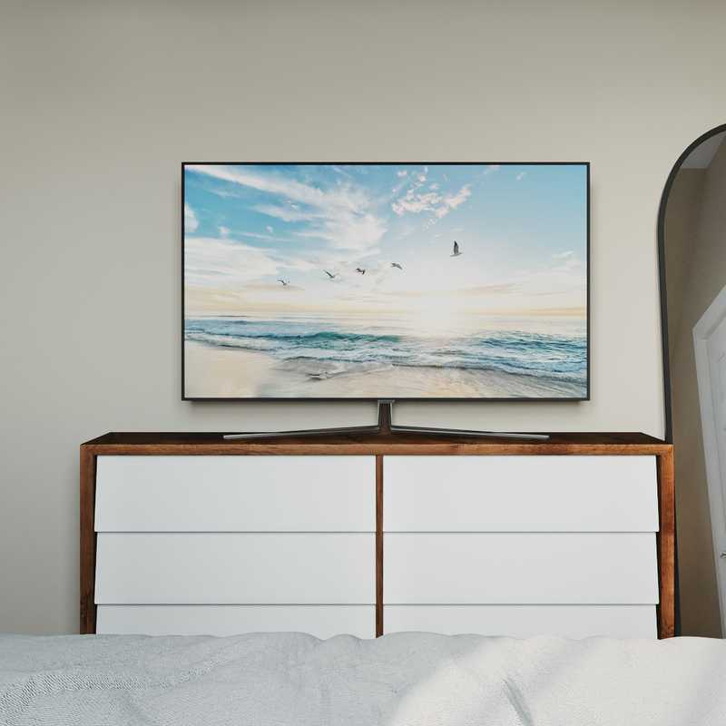 Midcentury Modern, Scandinavian Bedroom Design by Havenly Interior Designer Janette