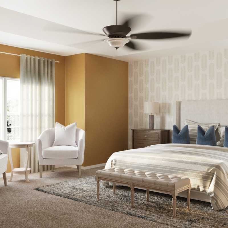 Contemporary, Coastal, Farmhouse Bedroom Design by Havenly Interior Designer Caroline