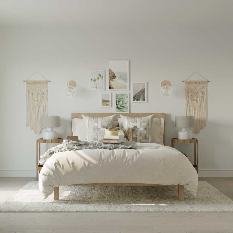 Bohemian, Coastal Bedroom Design by Havenly Interior Designer Gabriela