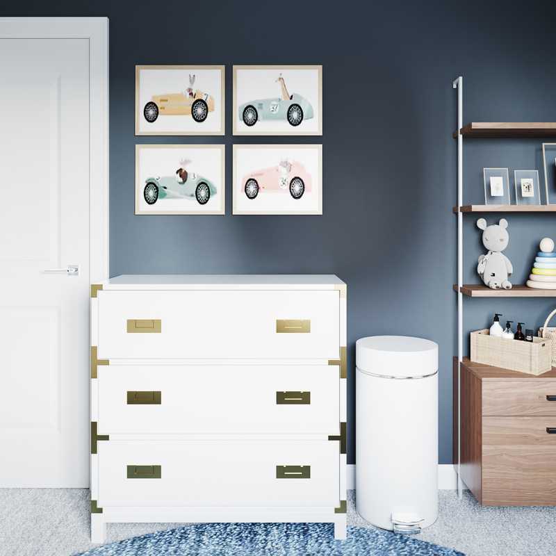 Midcentury Modern Nursery Design by Havenly Interior Designer Paola