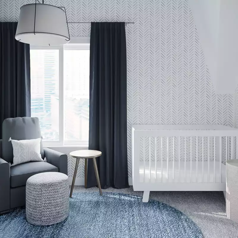 Midcentury Modern Nursery Design by Havenly Interior Designer Paola