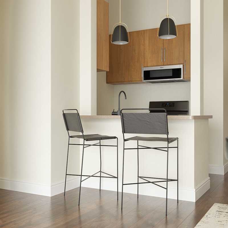 Industrial, Midcentury Modern Dining Room Design by Havenly Interior Designer Taylor