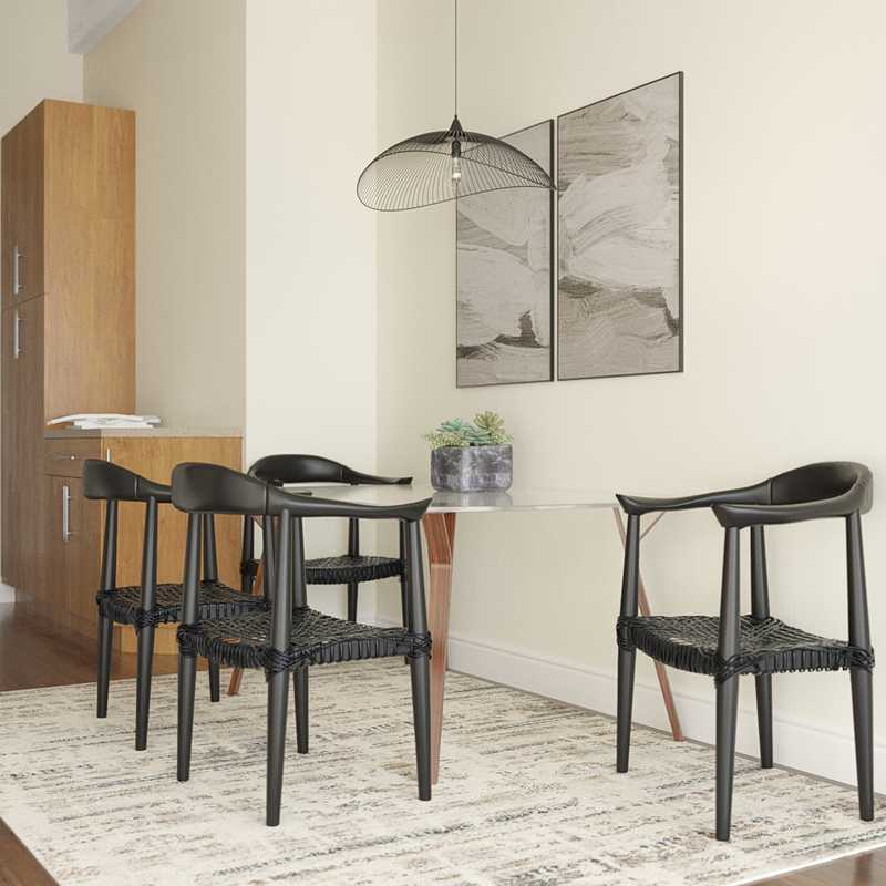 Industrial, Midcentury Modern Dining Room Design by Havenly Interior Designer Taylor