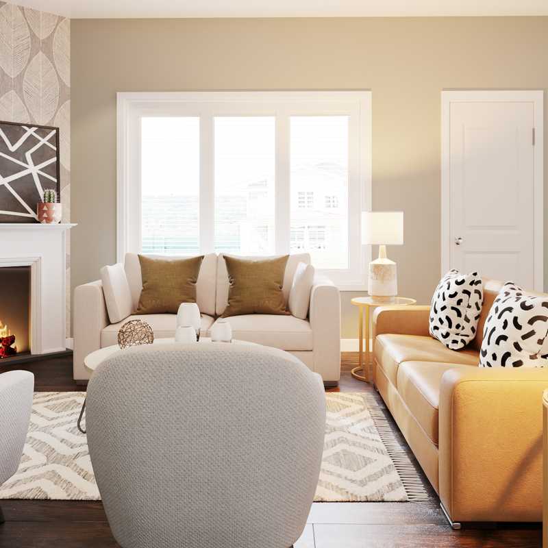 Modern, Midcentury Modern, Minimal Living Room Design by Havenly Interior Designer Hayley