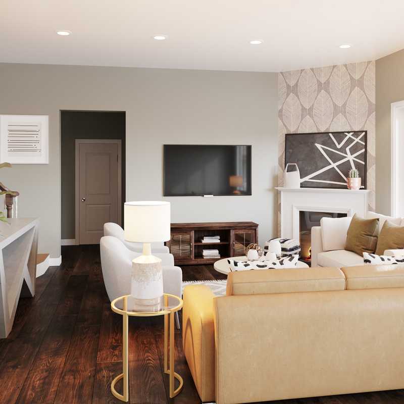 Modern, Midcentury Modern, Minimal Living Room Design by Havenly Interior Designer Hayley