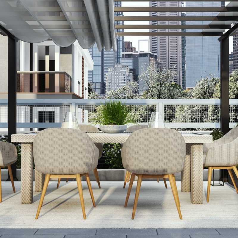 Contemporary Outdoor Space Design by Havenly Interior Designer Melisa