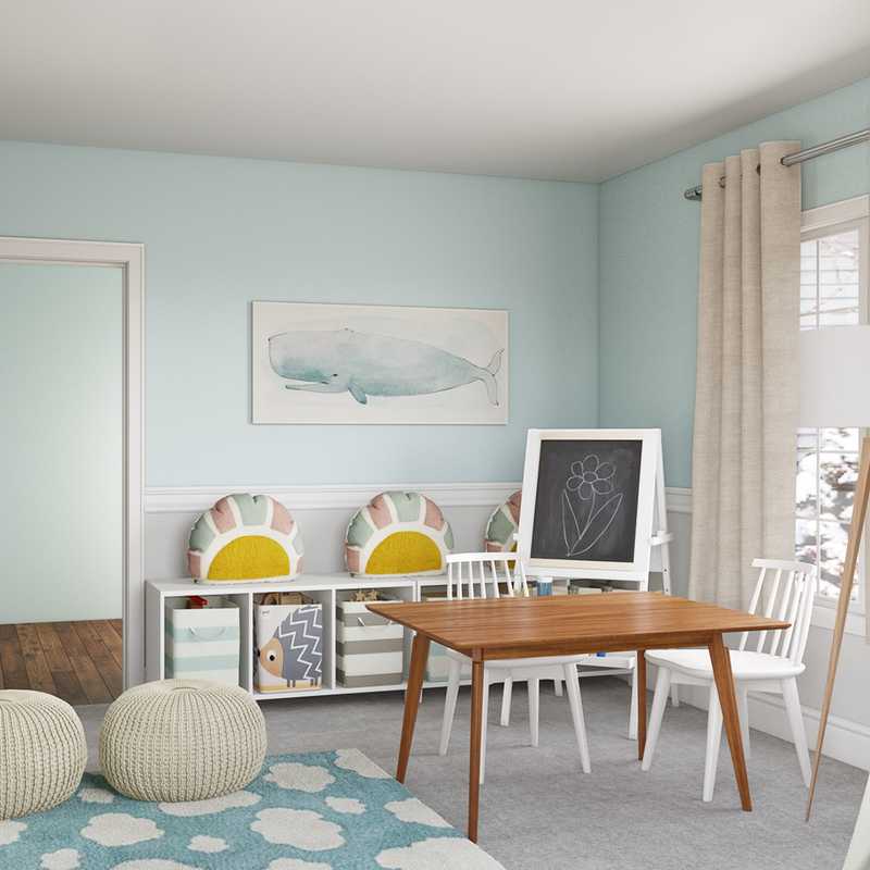 Contemporary, Modern Playroom Design by Havenly Interior Designer Angelica