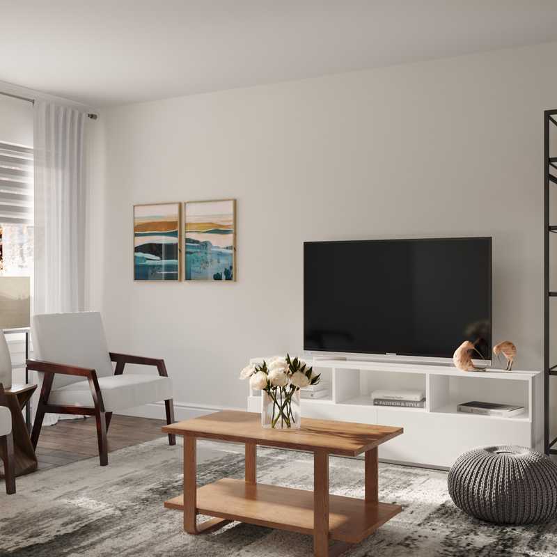 Modern, Midcentury Modern, Minimal Living Room Design by Havenly Interior Designer Krishnendhu