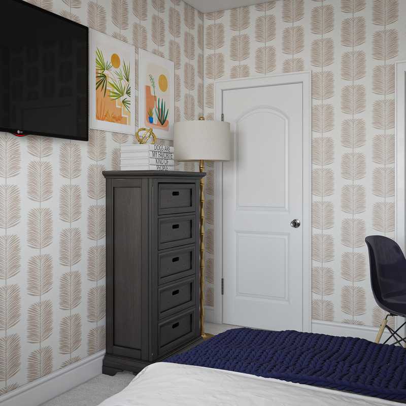 Modern, Classic, Glam, Midcentury Modern, Minimal Bedroom Design by Havenly Interior Designer Kitty