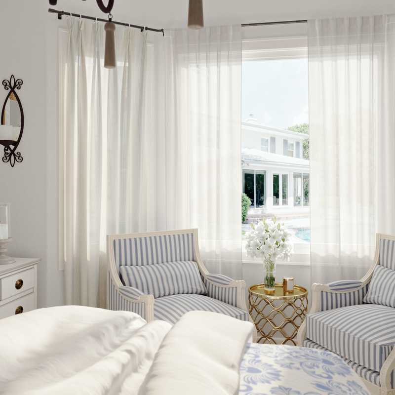 Glam, Traditional, Farmhouse, Rustic, Vintage, Country Bedroom Design by Havenly Interior Designer Kimberly